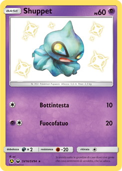 Shuppet SV16/SV94 — Destino Sfuggente (Italian Pokémon TCG card)