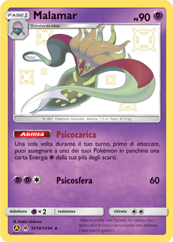 Malamar SV18/SV94 — Destino Sfuggente (Italian Pokémon TCG card)