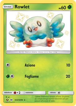 Rowlet SV2/SV94 — Destino Sfuggente (Italian Pokémon TCG card)
