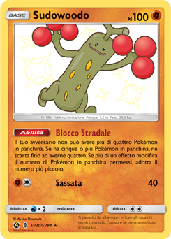 Sudowoodo SV20/SV94 — Destino Sfuggente (Italian Pokémon TCG card)