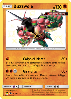 Buzzwole SV24/SV94 — Destino Sfuggente (Italian Pokémon TCG card)