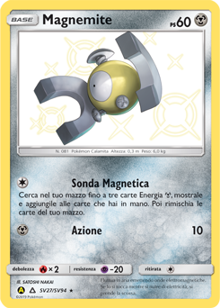 Magnemite SV27/SV94 — Destino Sfuggente (Italian Pokémon TCG card)