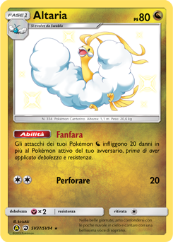 Altaria SV37/SV94 — Destino Sfuggente (Italian Pokémon TCG card)