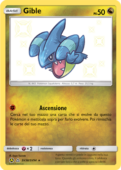 Gible SV38/SV94 — Destino Sfuggente (Italian Pokémon TCG card)