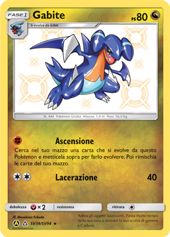 Gabite SV39/SV94 — Destino Sfuggente (Italian Pokémon TCG card)