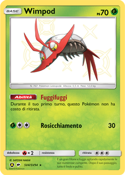 Wimpod SV4/SV94 — Destino Sfuggente (Italian Pokémon TCG card)