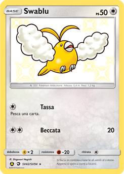 Swablu SV42/SV94 — Destino Sfuggente (Italian Pokémon TCG card)