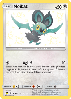 Noibat SV43/SV94 — Destino Sfuggente (Italian Pokémon TCG card)