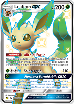 Leafeon-GX SV46/SV94 — Destino Sfuggente (Italian Pokémon TCG card)
