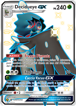 Decidueye-GX SV47/SV94 — Destino Sfuggente (Italian Pokémon TCG card)