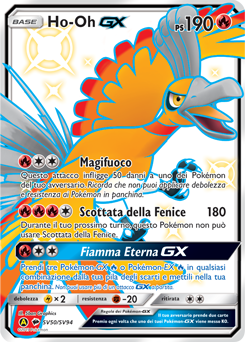 Ho-Oh-GX SV50/SV94 — Destino Sfuggente (Italian Pokémon TCG card)