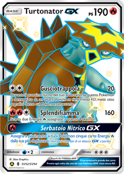 Turtonator-GX SV52/SV94 — Destino Sfuggente (Italian Pokémon TCG card)