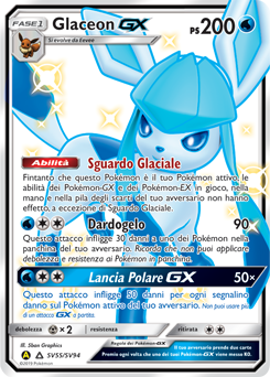Glaceon-GX SV55/SV94 — Destino Sfuggente (Italian Pokémon TCG card)