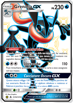 Greninja-GX SV56/SV94 — Destino Sfuggente (Italian Pokémon TCG card)