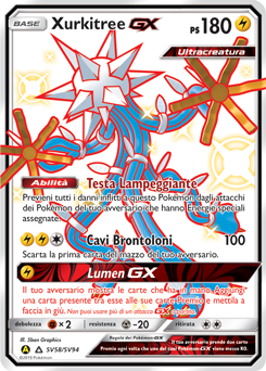 Xurkitree-GX SV58/SV94 — Destino Sfuggente (Italian Pokémon TCG card)