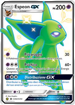 Espeon-GX SV60/SV94 — Destino Sfuggente (Italian Pokémon TCG card)