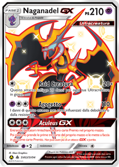 Naganadel-GX SV63/SV94 — Destino Sfuggente (Italian Pokémon TCG card)