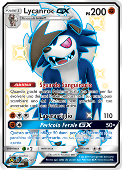 Lycanroc-GX SV66/SV94 — Destino Sfuggente (Italian Pokémon TCG card)