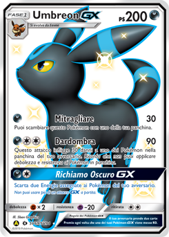 Umbreon-GX SV69/SV94 — Destino Sfuggente (Italian Pokémon TCG card)