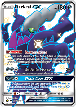Darkrai-GX SV70/SV94 — Destino Sfuggente (Italian Pokémon TCG card)
