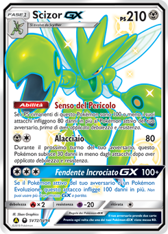 Scizor-GX SV72/SV94 — Destino Sfuggente (Italian Pokémon TCG card)