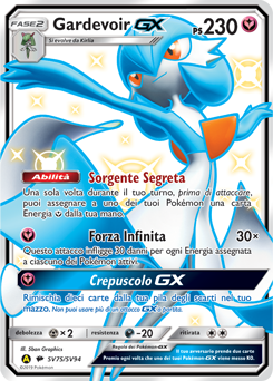 Gardevoir-GX SV75/SV94 — Destino Sfuggente (Italian Pokémon TCG card)
