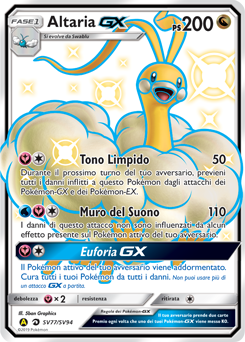Altaria-GX SV77/SV94 — Destino Sfuggente (Italian Pokémon TCG card)