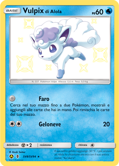 Alolan Vulpix SV8/SV94 — Destino Sfuggente (Italian Pokémon TCG card)