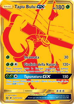 Tapu Bulu-GX SV91/SV94 — Destino Sfuggente (Italian Pokémon TCG card)