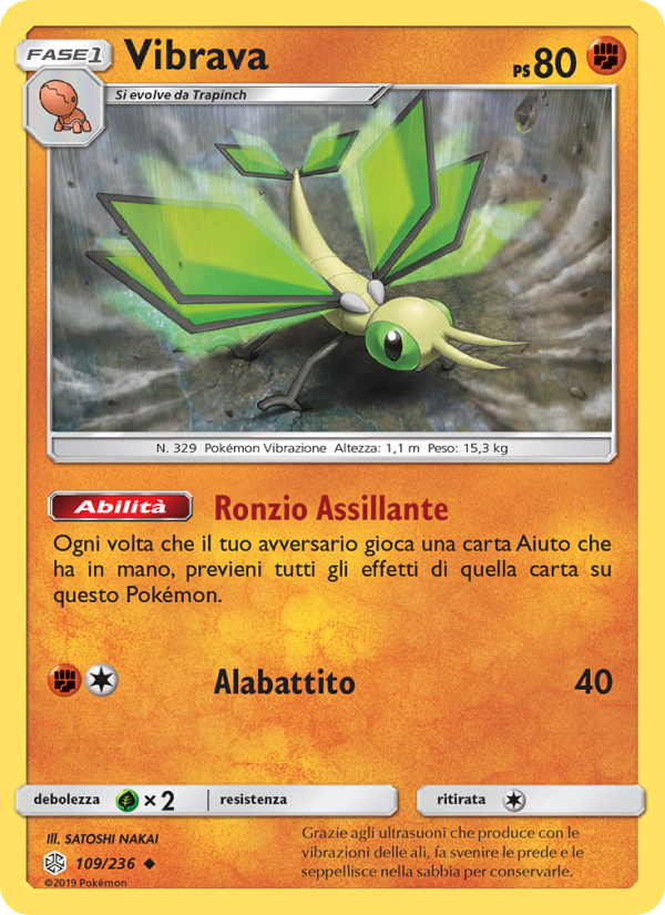 Vibrava 109/271 — Cosmic Eclipse (Italian Pokémon TCG card)