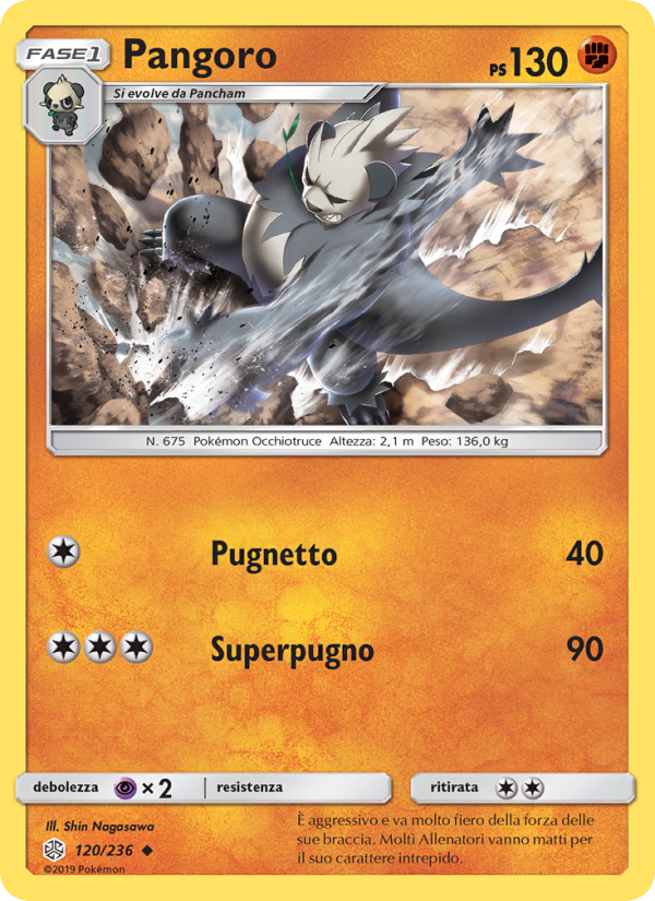 Pangoro 120/271 — Cosmic Eclipse (Italian Pokémon TCG card)