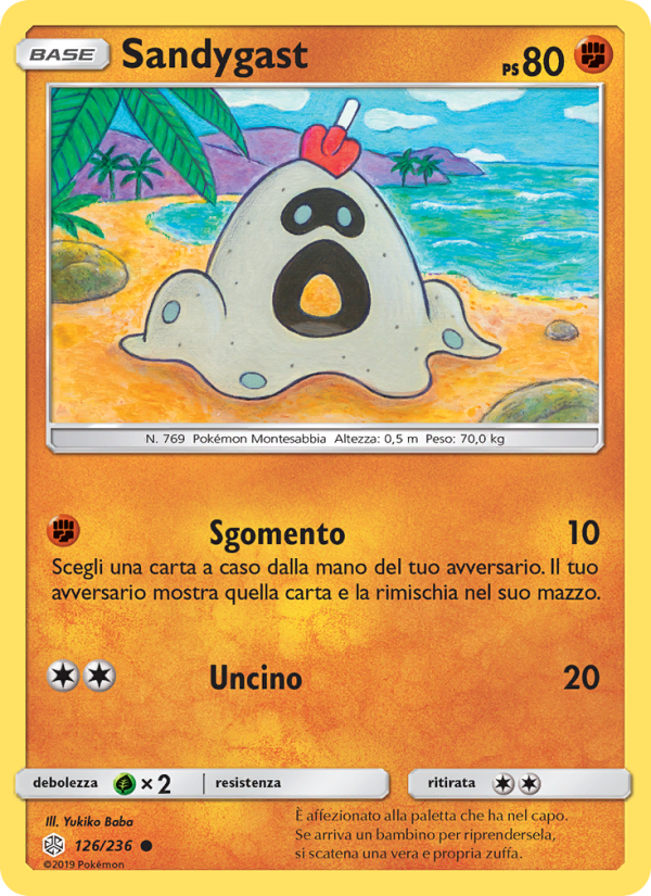 Sandygast 126/271 — Cosmic Eclipse (Italian Pokémon TCG card)