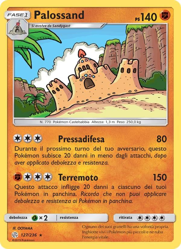 Palossand 127/271 — Cosmic Eclipse (Italian Pokémon TCG card)