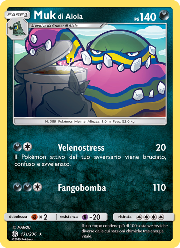 Muk di Alola 131/271 — Cosmic Eclipse (Italian Pokémon TCG card)