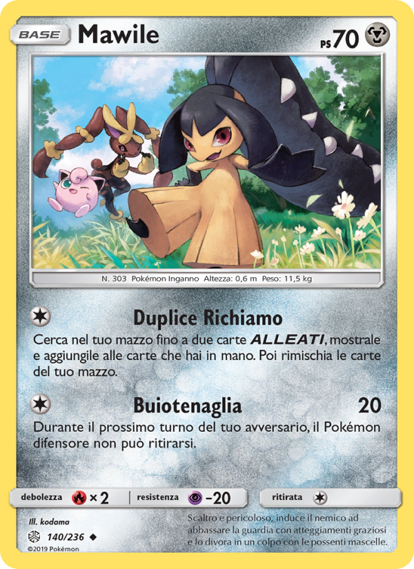 Mawile 140/271 — Cosmic Eclipse (Italian Pokémon TCG card)