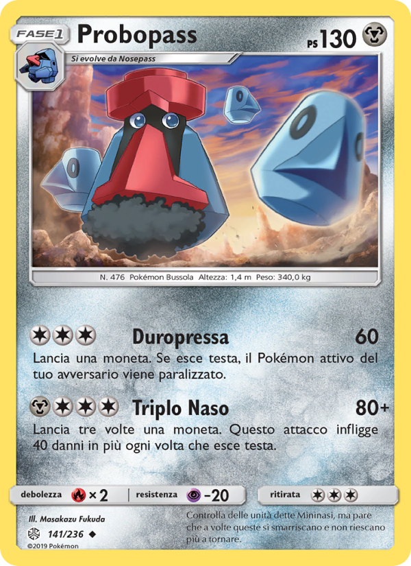 Probopass 141/271 — Cosmic Eclipse (Italian Pokémon TCG card)