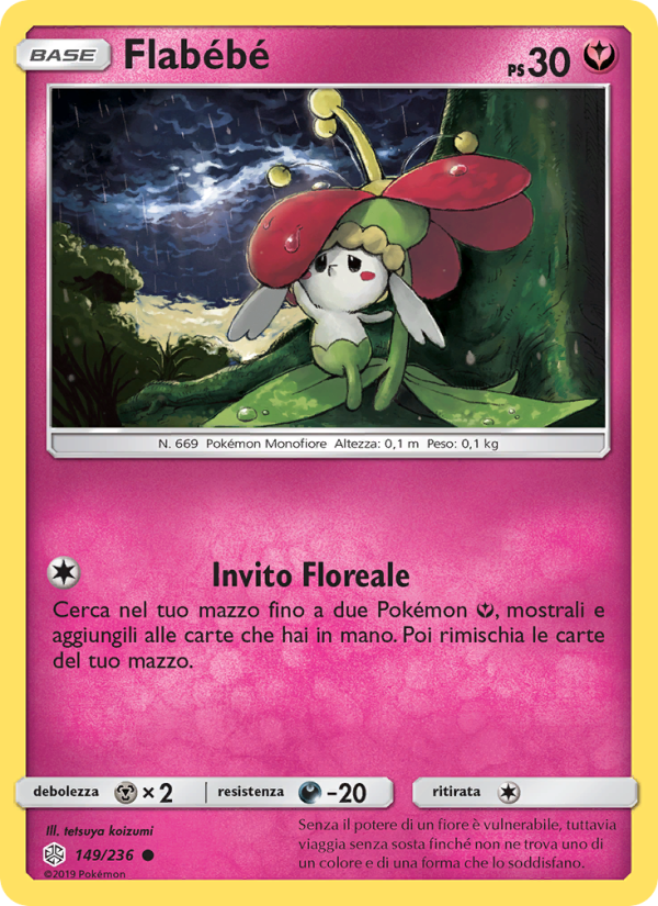 Flabébé 149/271 — Cosmic Eclipse (Italian Pokémon TCG card)