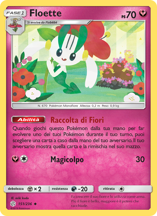 Floette 151/271 — Cosmic Eclipse (Italian Pokémon TCG card)