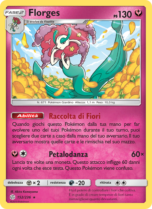 Florges 152/271 — Cosmic Eclipse (Italian Pokémon TCG card)