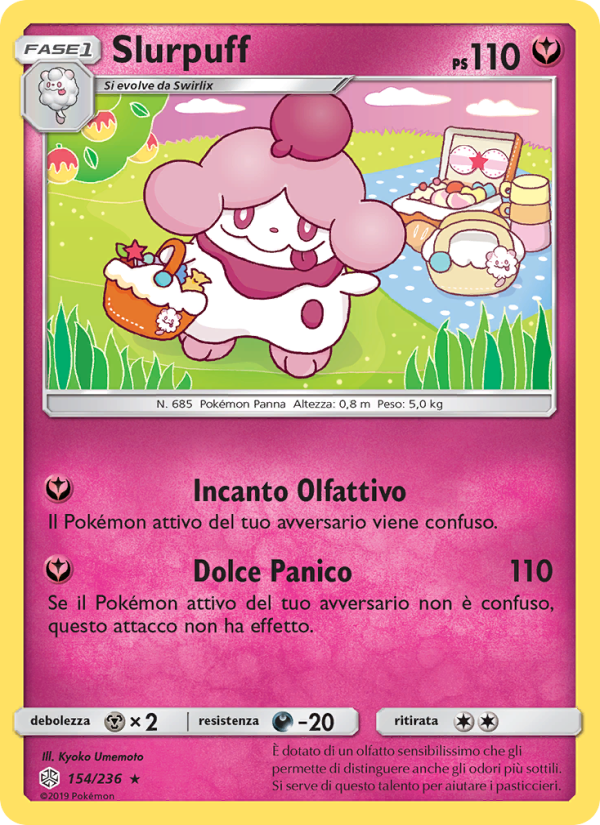 Slurpuff 154/271 — Cosmic Eclipse (Italian Pokémon TCG card)