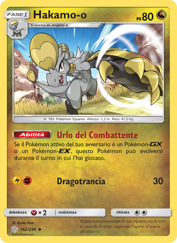 Hakamo-o 162/271 — Cosmic Eclipse (Italian Pokémon TCG card)