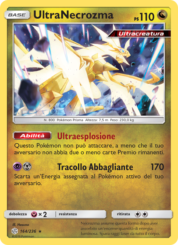 UltraNecrozma 164/271 — Cosmic Eclipse (Italian Pokémon TCG card)