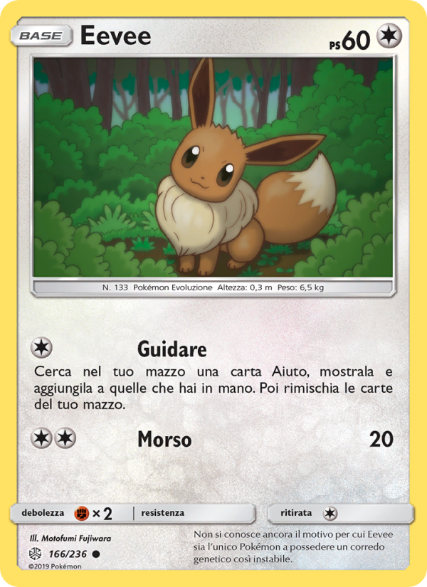 Eevee 166/271 — Cosmic Eclipse (Italian Pokémon TCG card)