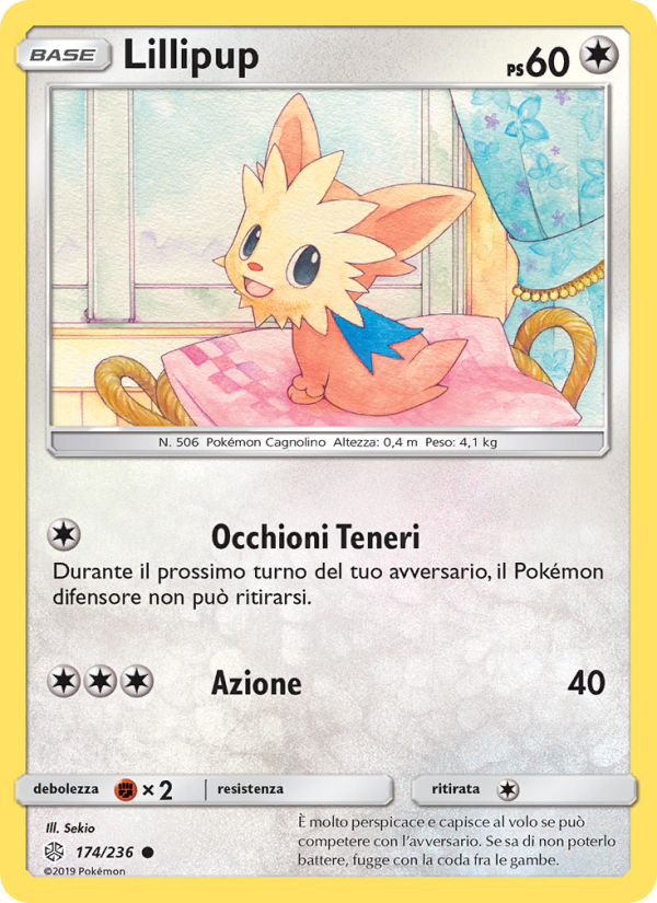 Lillipup 174/271 — Cosmic Eclipse (Italian Pokémon TCG card)
