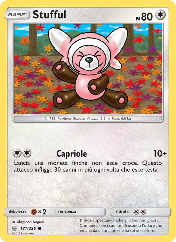 Stufful 181/271 — Cosmic Eclipse (Italian Pokémon TCG card)