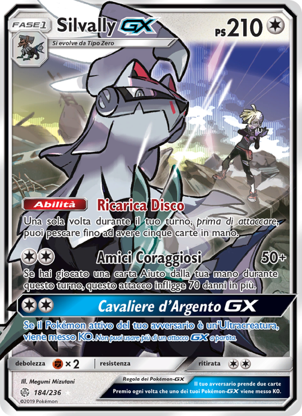 Silvally GX 184/271 — Cosmic Eclipse (Italian Pokémon TCG card)