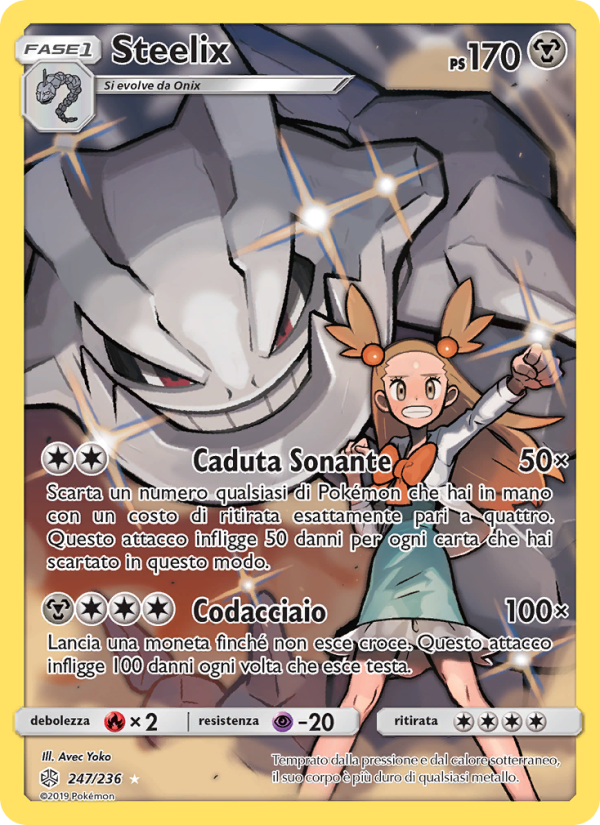 Steelix 247/271 — Cosmic Eclipse (Italian Pokémon TCG card)