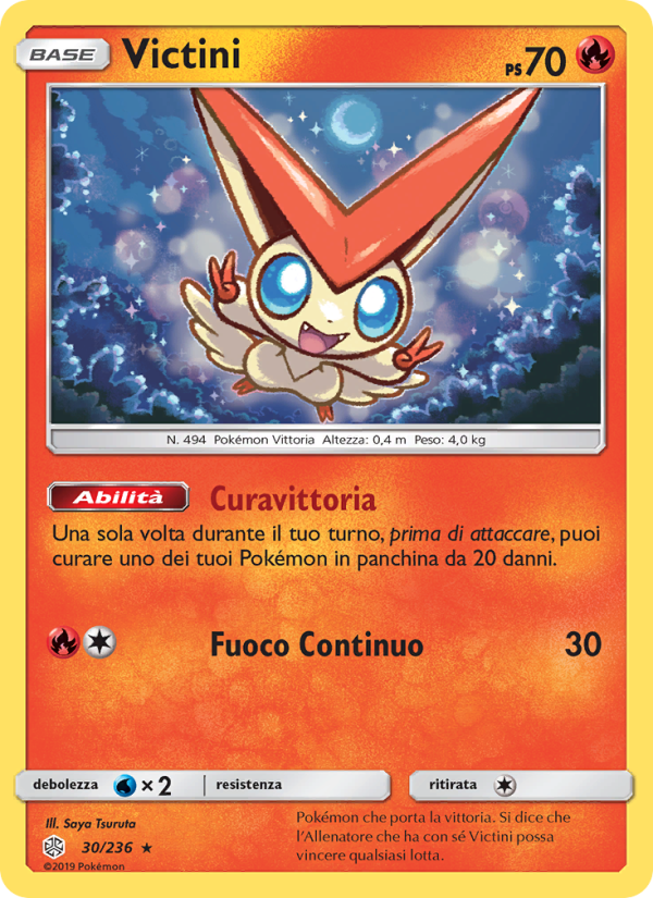 Victini 030/271 — Cosmic Eclipse (Italian Pokémon TCG card)