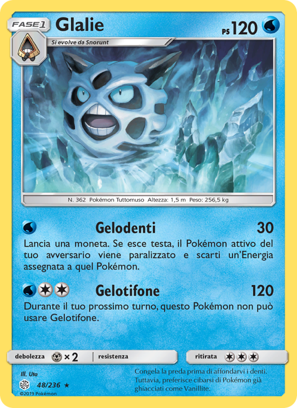 Glalie 048/271 — Cosmic Eclipse (Italian Pokémon TCG card)