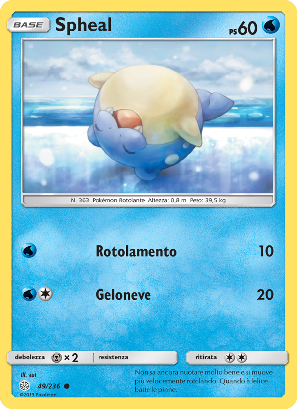 Spheal 049/271 — Cosmic Eclipse (Italian Pokémon TCG card)